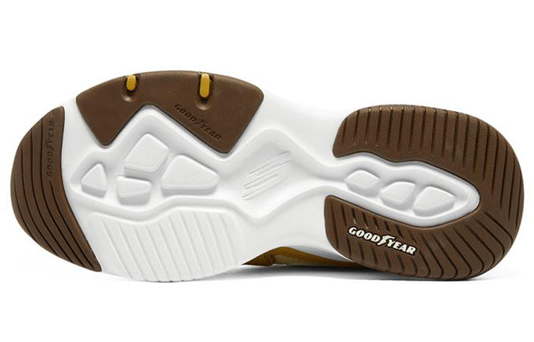 (WMNS) Skechers D'Lites 4.0 'White Yellow' 800004-NAT