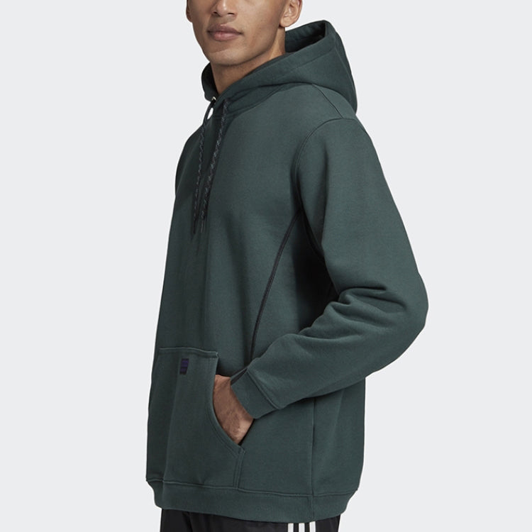 adidas originals D Hoody Grp logo Sports Pullover Dark Green GD9320