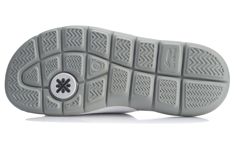 Li-Ning Wade Lifestyle Slides 'White Grey' ABTN003-4