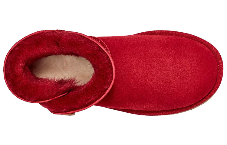 (WMNS) UGG Mini Bailey Button II Boot Red 1016422-KSS
