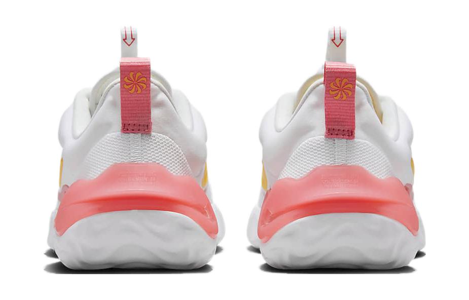 (GS) Nike Run Flow 'White Pink Yellow' DR0472-100