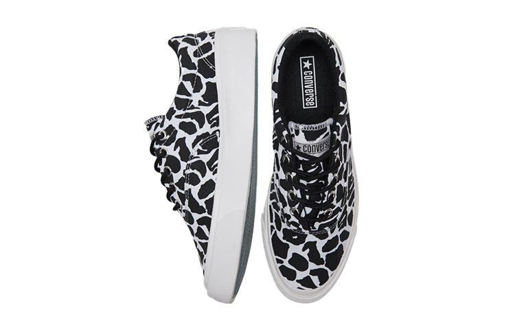 Converse Skidgrip Stylish Low Top Casual Canvas Shoes Black Gray Printing 'Black Gray' 171335C