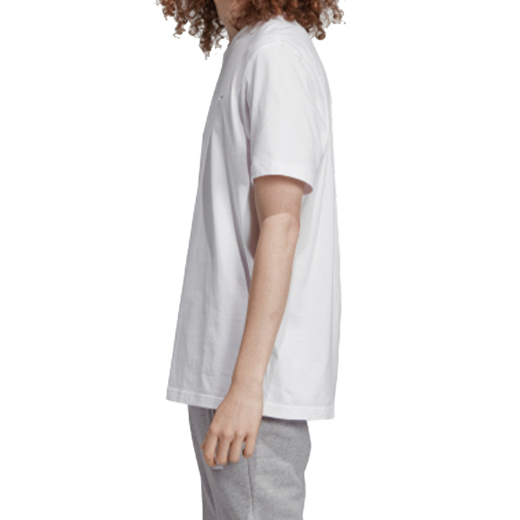adidas originals Embroidered Shoe Printing Short Sleeve White ED6929