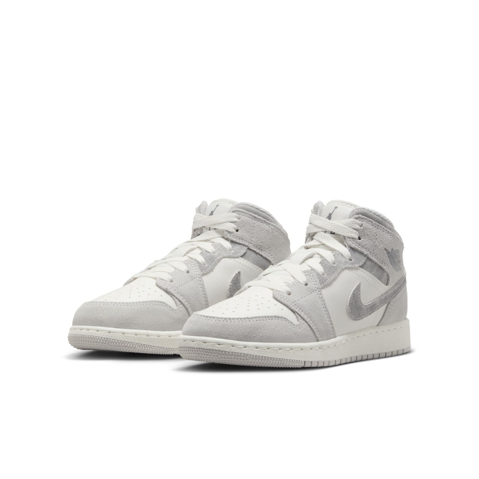 (GS) Air Jordan 1 Mid SE 'Neutral Grey Sail' FQ8088-002