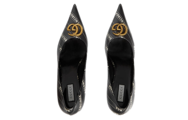 (WMNS) Balenciaga x Gucci The Hacker Project Knife Pumps 'Black' 680760-ULR00-1146