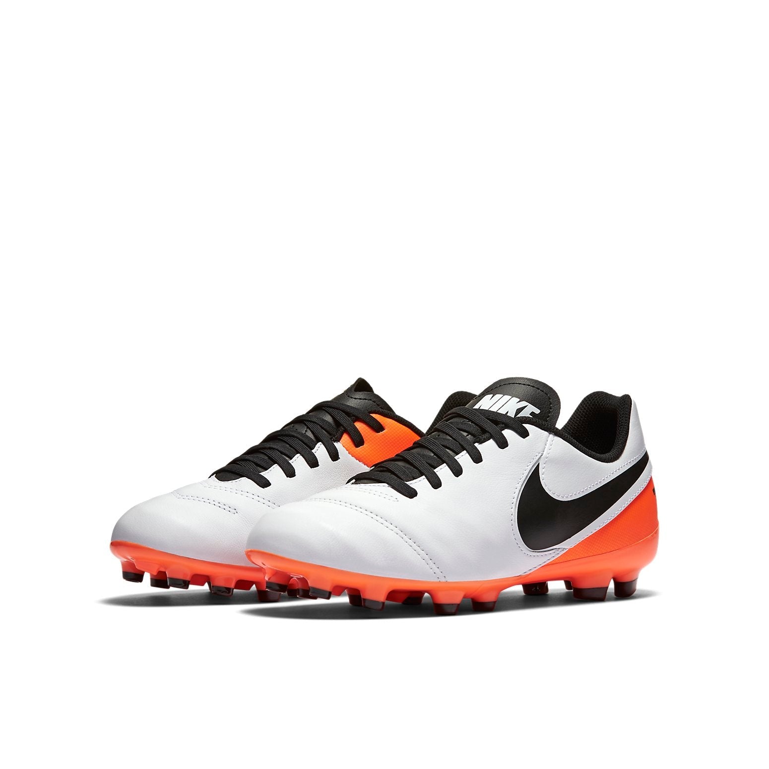 (GS) Nike Tiempo Legend VI FG 'White Orange Black' 819186-108