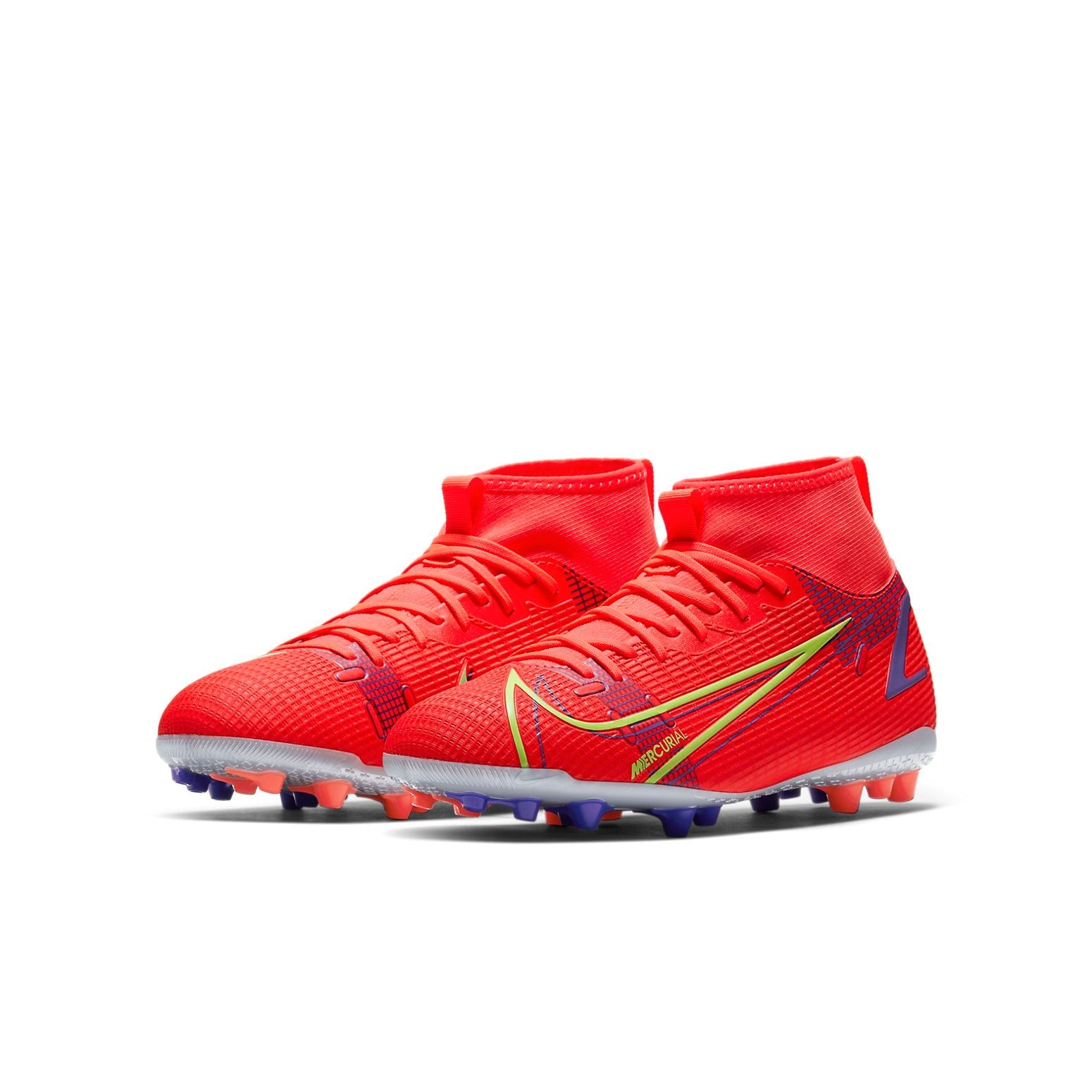 (GS) Nike Mercurial Superfly 8 Academy AG Artificial Grass 'Dark Red Purple' CV0732-600