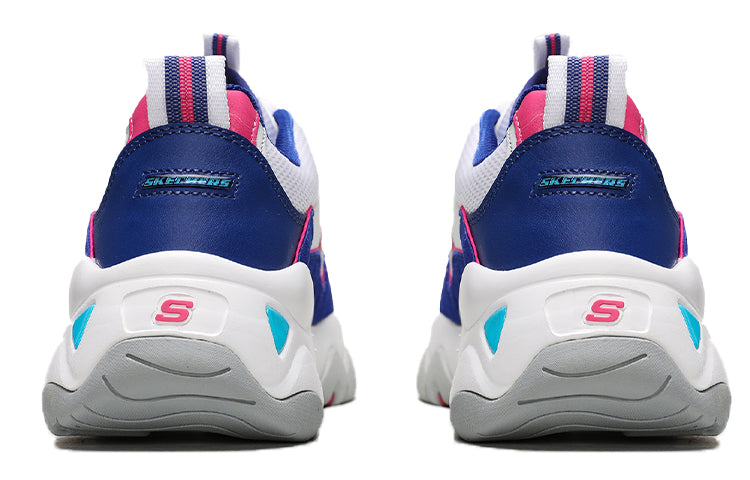 (WMNS) Skechers D'Lites 3.0 Zenway Low-Top Sneakers White/Blue 12955-WBLP