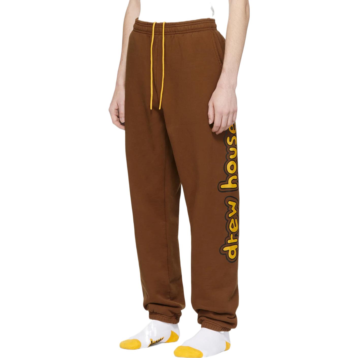 Drew House Ssense Exclusive Cartoon Font Lounge Pants 'Brown' DR-SS22-169