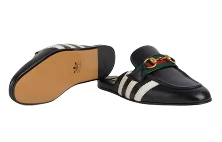 (WMNS) adidas X Gucci Slipper With Horsebit 'Black' 721482-AAA71-1090
