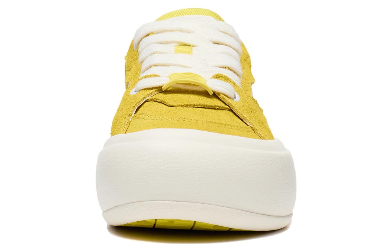 (WMNS) Li-Ning Platform Skate Shoes 'Yellow White' AZGT026-3