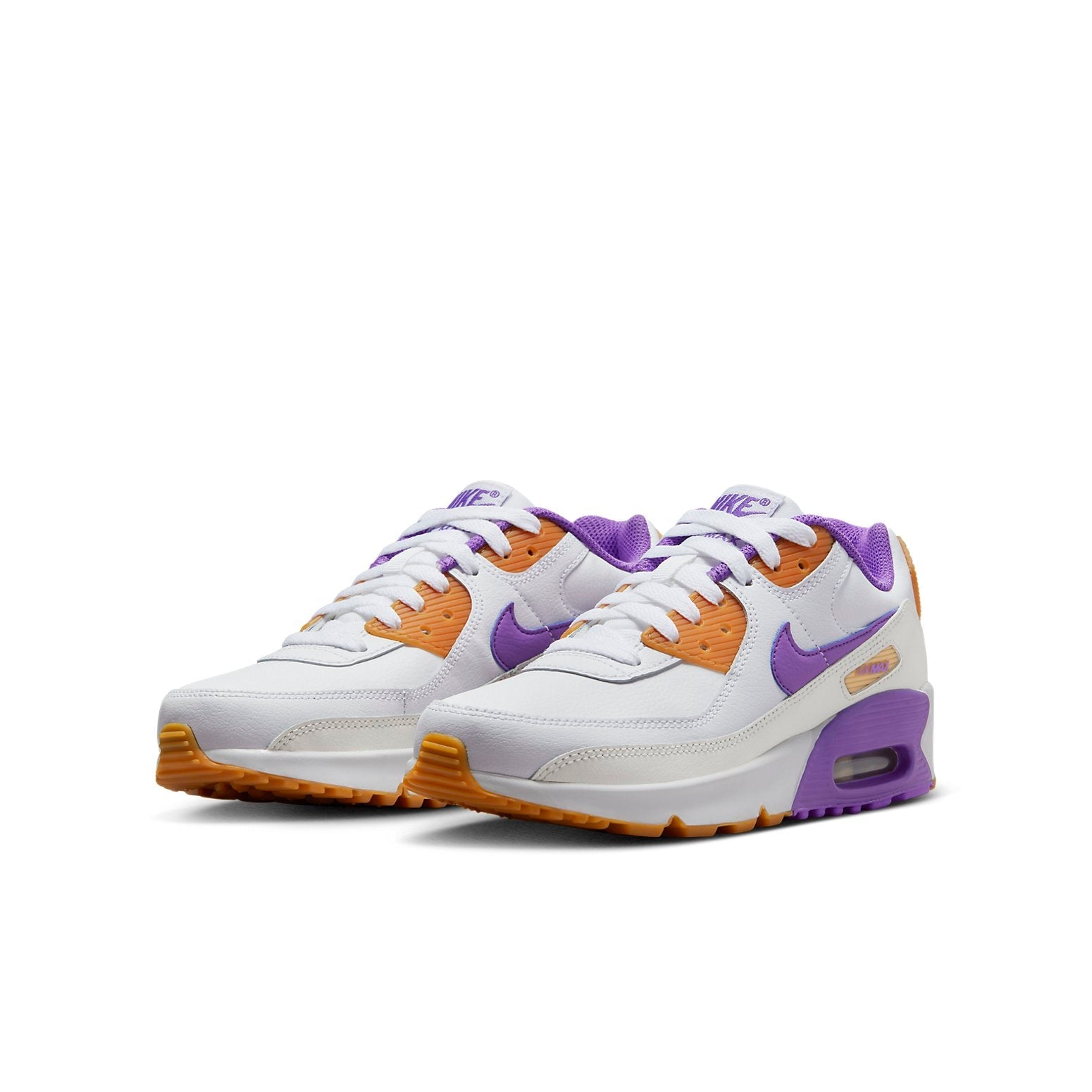 (GS) Nike Air Max 90 Leather 'White Action Grape' DV3607-103