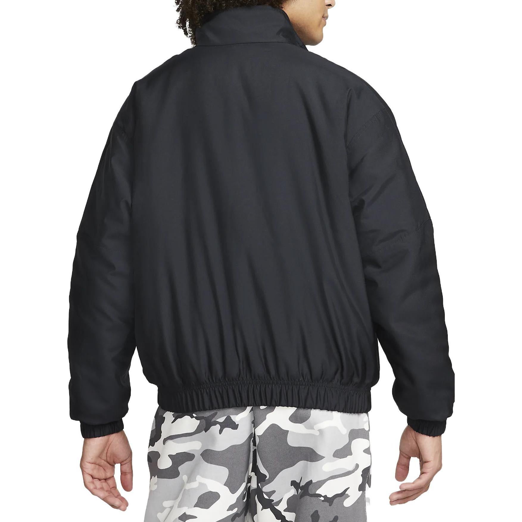 Nike Solo Swoosh Satin Bomber Jacket (Asia Sizing) 'Black' DN1267-014