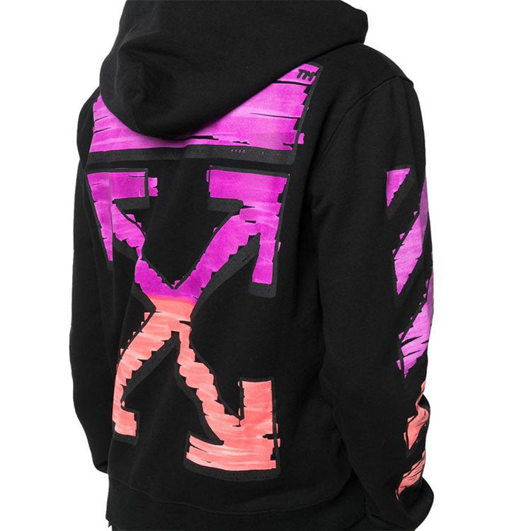 Off-White FW21 Large Arrow Printing Pattern Jacket Version Black OMBE001R21FLE0021032-1
