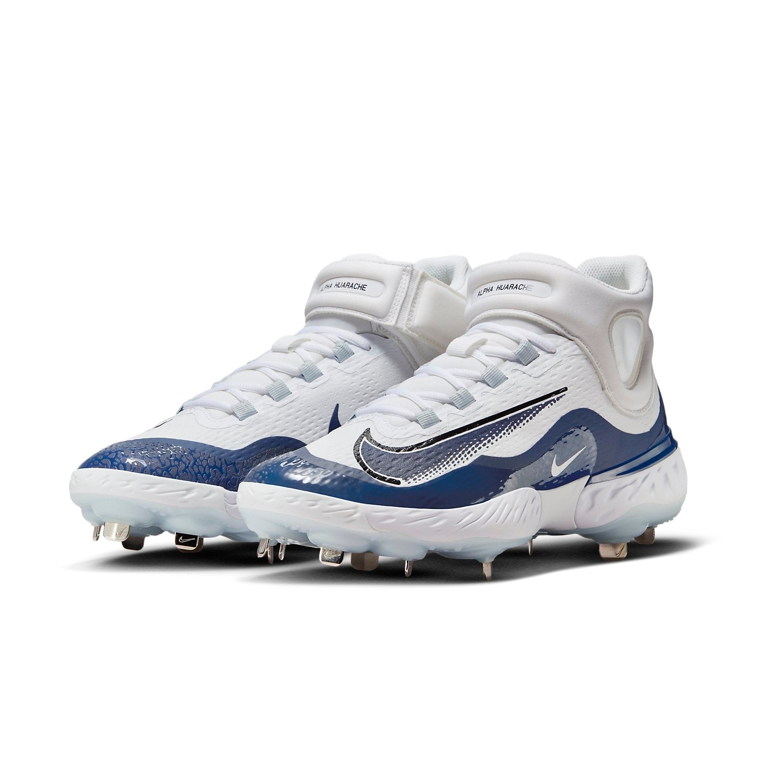 Nike Alpha Huarache Elite 4 Mid 'White Midnight Navy' FD2744-103
