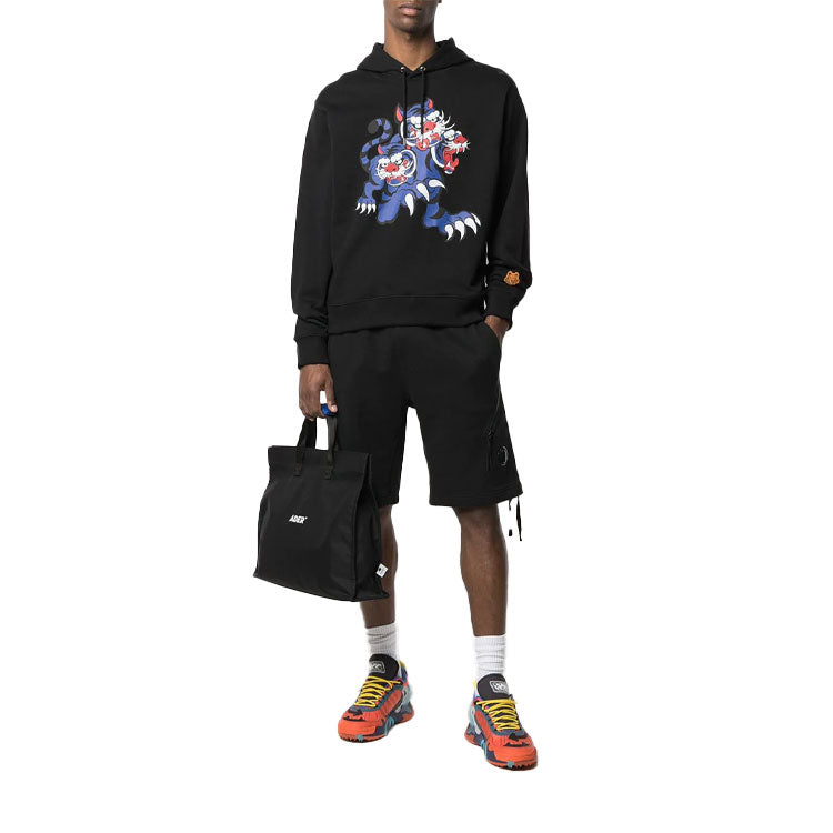 Men's KENZO SS21 x Kansai Yamamoto Crossover Tiger Printing Black FB55SW3234ML-99