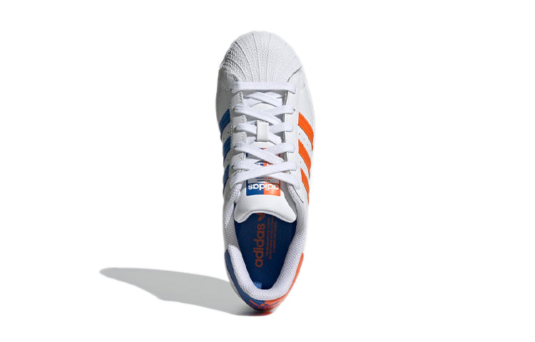 (GS) adidas Superstar J 'White Orange' FZ0648