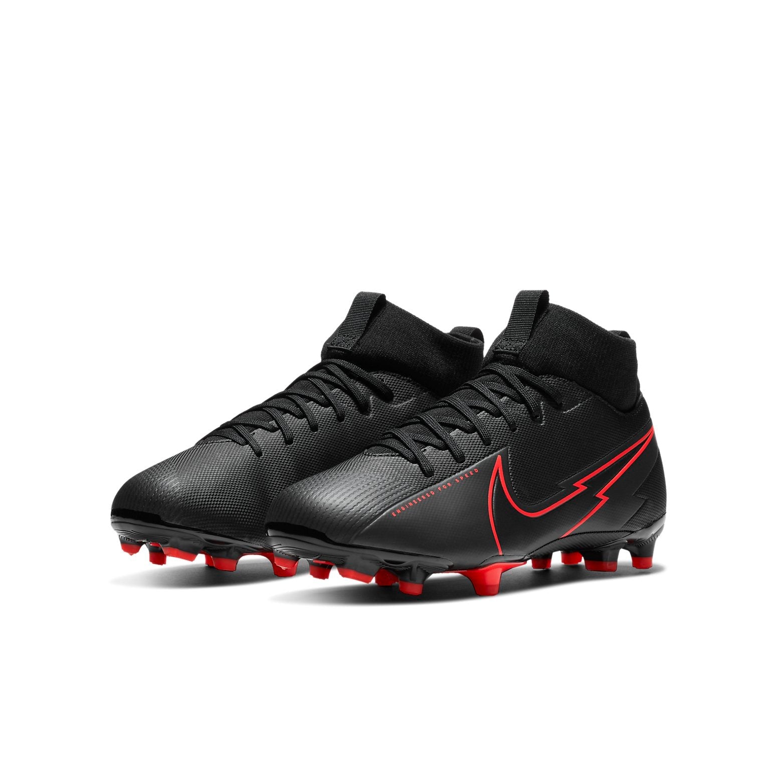 (GS) Nike Jr. Mercurial Superfly 7 Academy MG Black/Red AT8120-060
