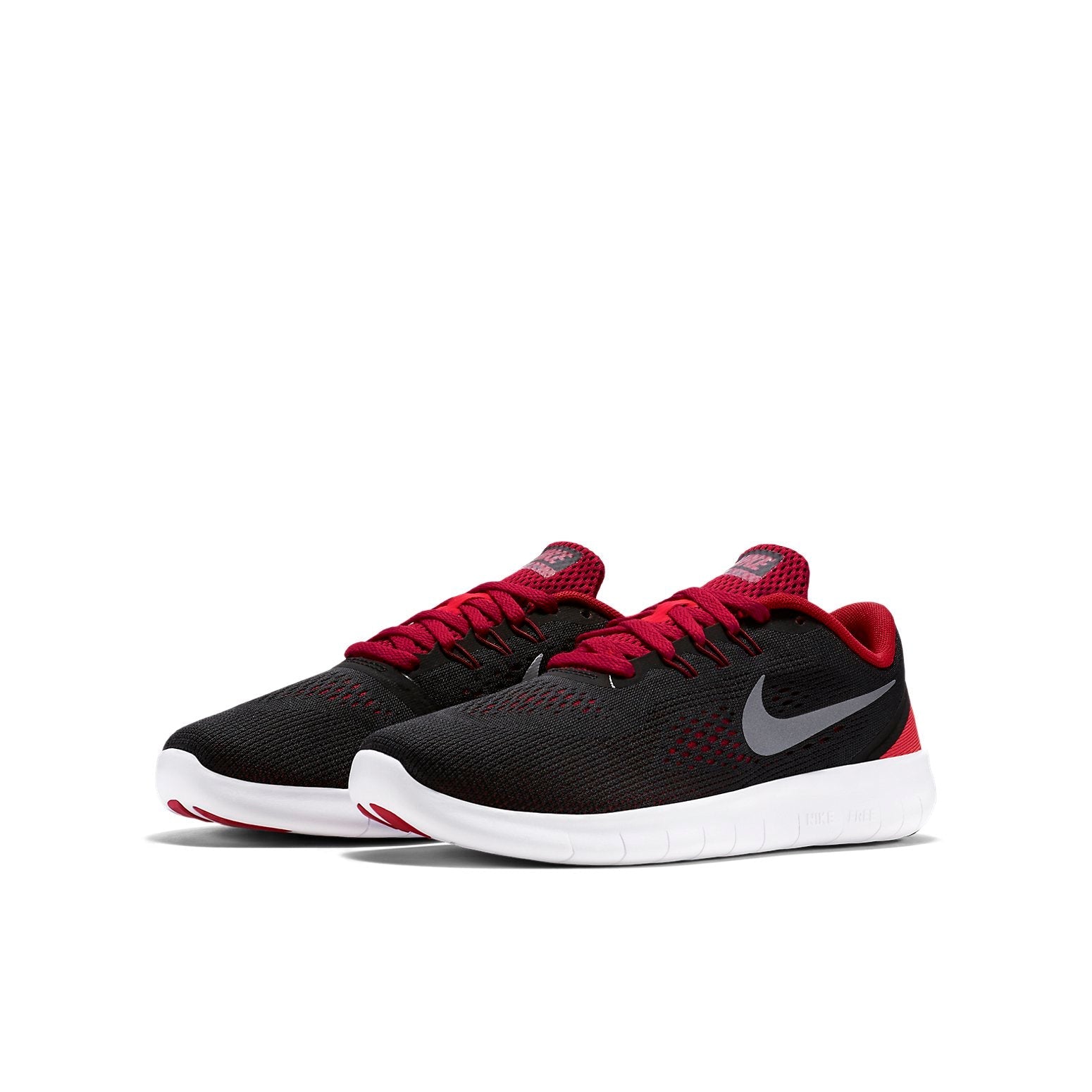 (GS)  Nike Free RN 'Black Red' 833989-003