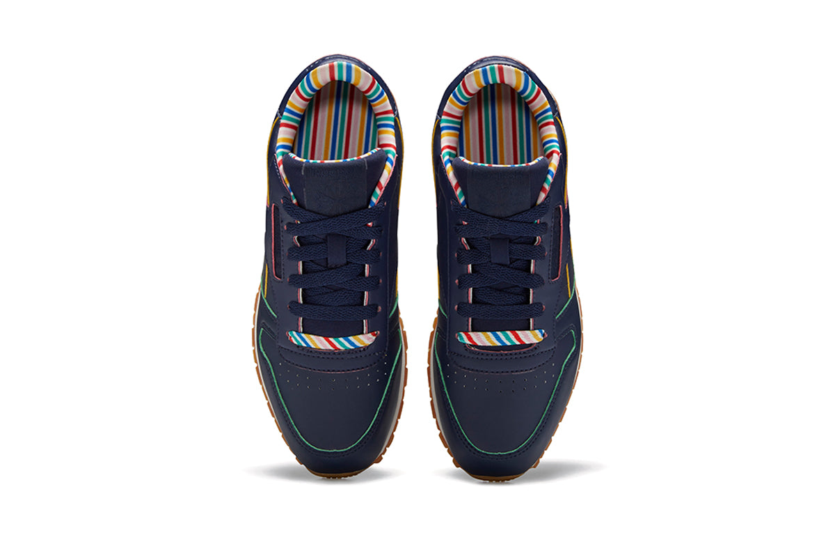 (GS) Reebok Classic Leather 'Colorful Stripe' FW6117