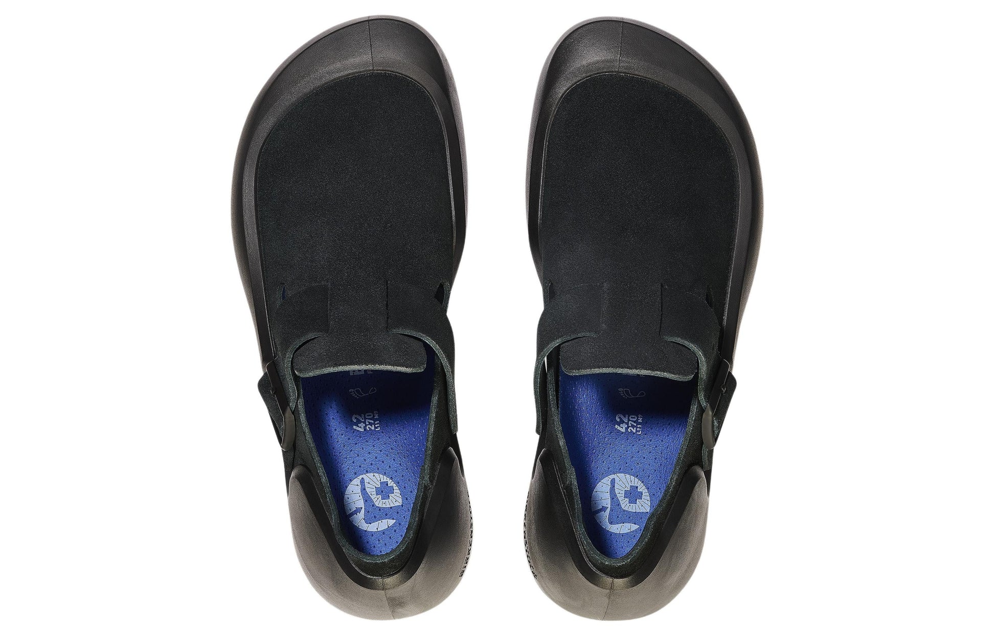 Birkenstock Reykjavik Nubuk Leather Shoes 'Black' 1027471