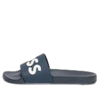 Hugo Boss Raised Italian Made Slides 'Dark Blue' 50498241-405