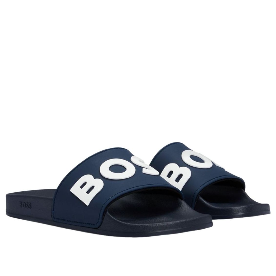 Hugo Boss Raised Italian Made Slides 'Dark Blue' 50498241-405