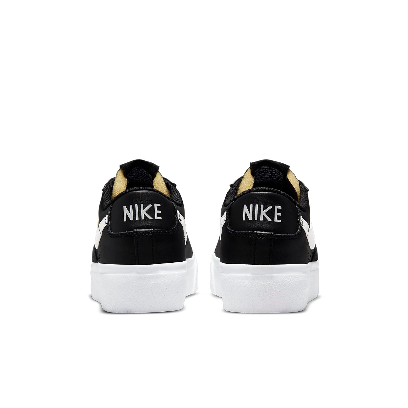(WMNS) Nike Blazer Low Platform 'Black White' DJ0292-001
