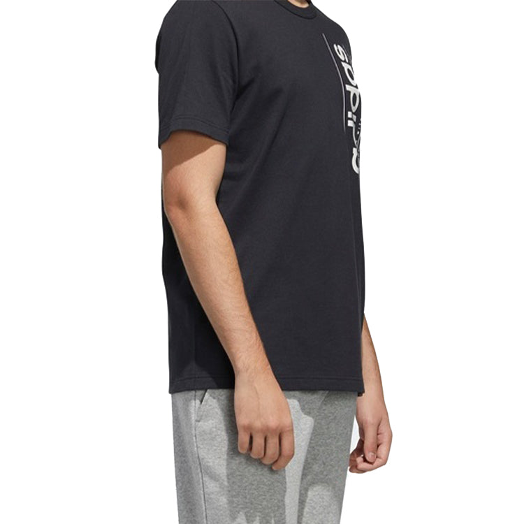adidas Brilliant Basics Tee 'Black White' FM6017