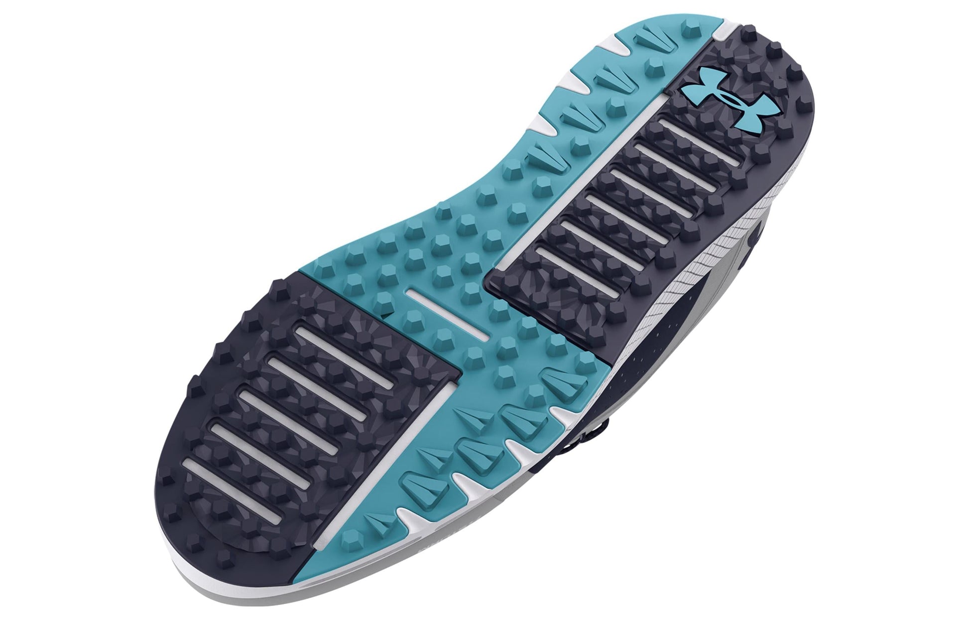 Under Armour Charged Draw 2 Spikeless Golf 'Grey Midnight Navy' 3026399-101