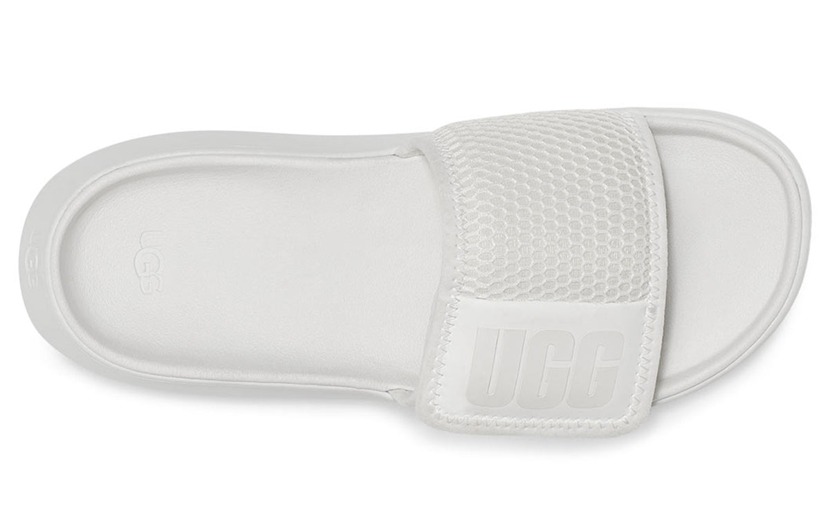 (WMNS) UGG LA Light Slide White Slippers 1107911-WHT