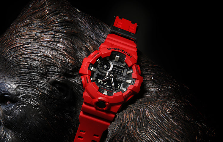CASIO G-Shock Analog-Digital 'Red' GA-700-4APR