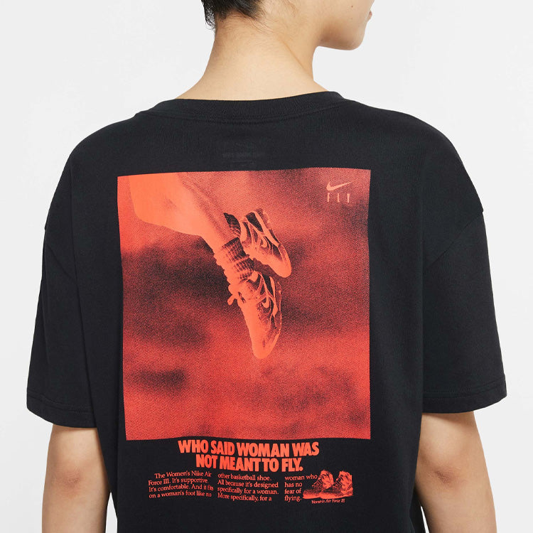 (WMNS) Nike Dri-Fit Basketball Short Sleeve 'Fly Black' CV0951-010