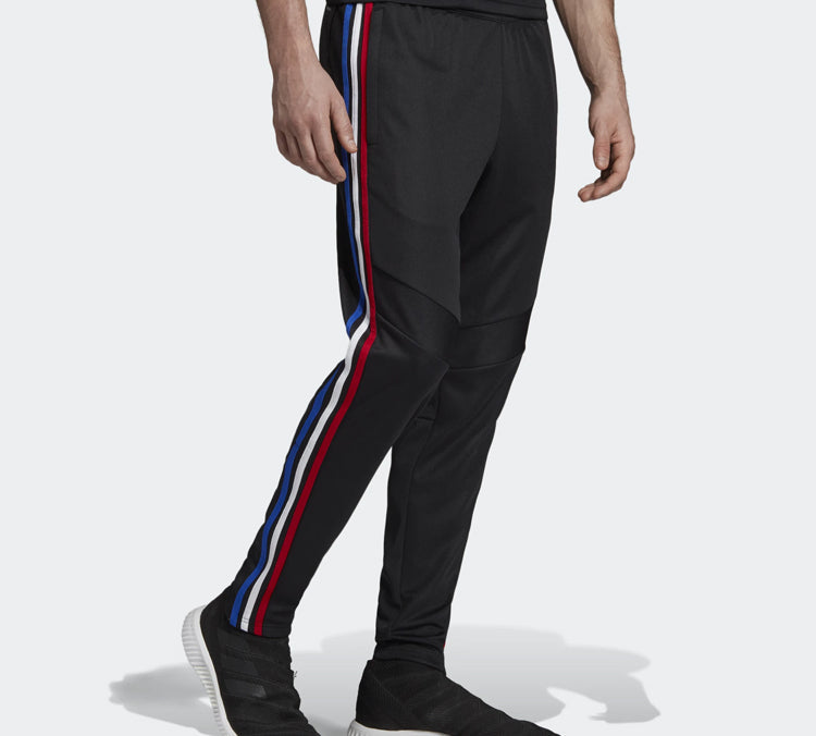 adidas Plaid Knitted Sports Long Pants Men Black FK9656