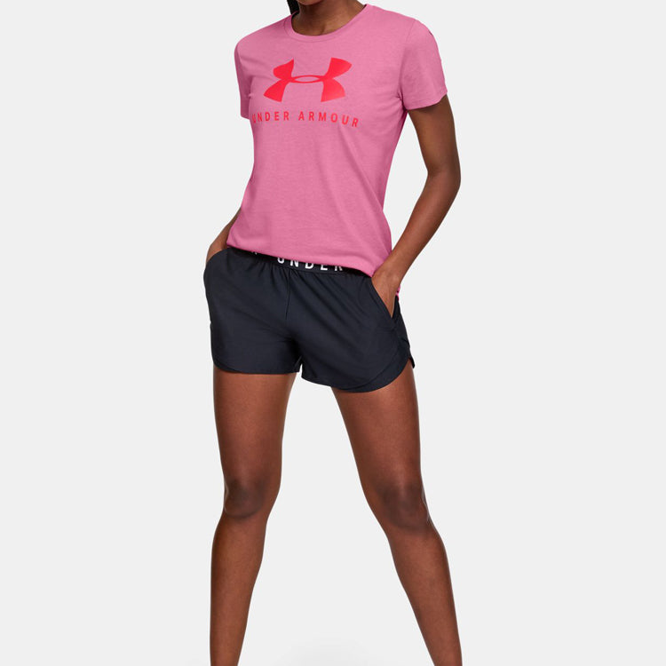(WMNS) Under Armour Sportstyle Sports Tee Pink 1346844-691