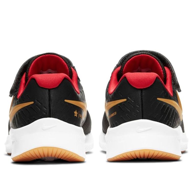 (PS) Nike Star Runner  2 Velcro 'Dark Smoke Grey Gold' AT1801-010