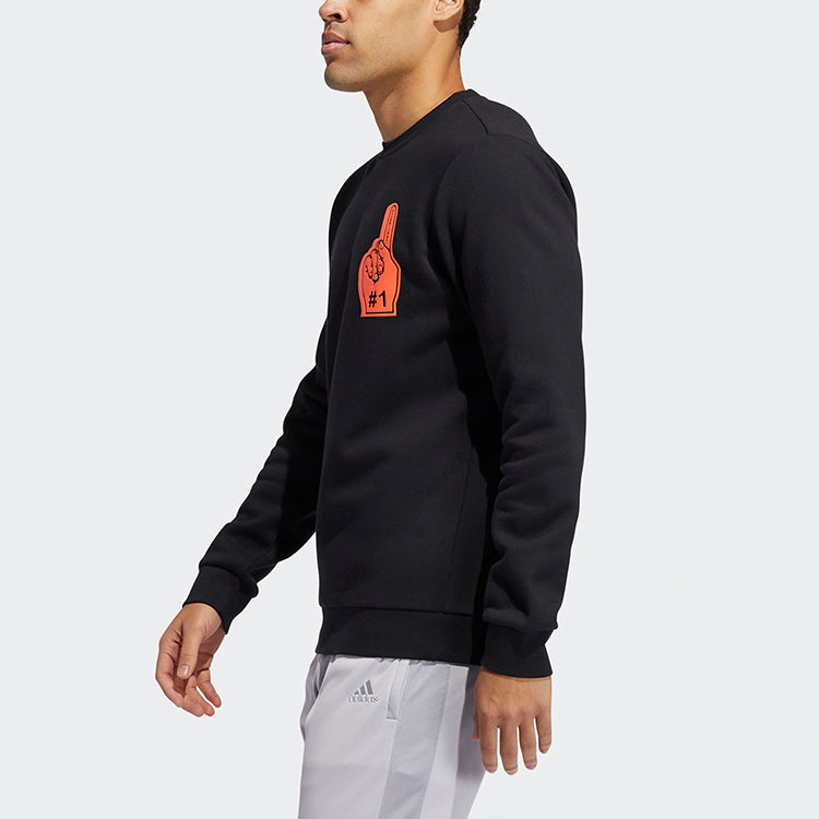 adidas Dame Iamof Crew Basketball Training Sports Pullover Black GU6297