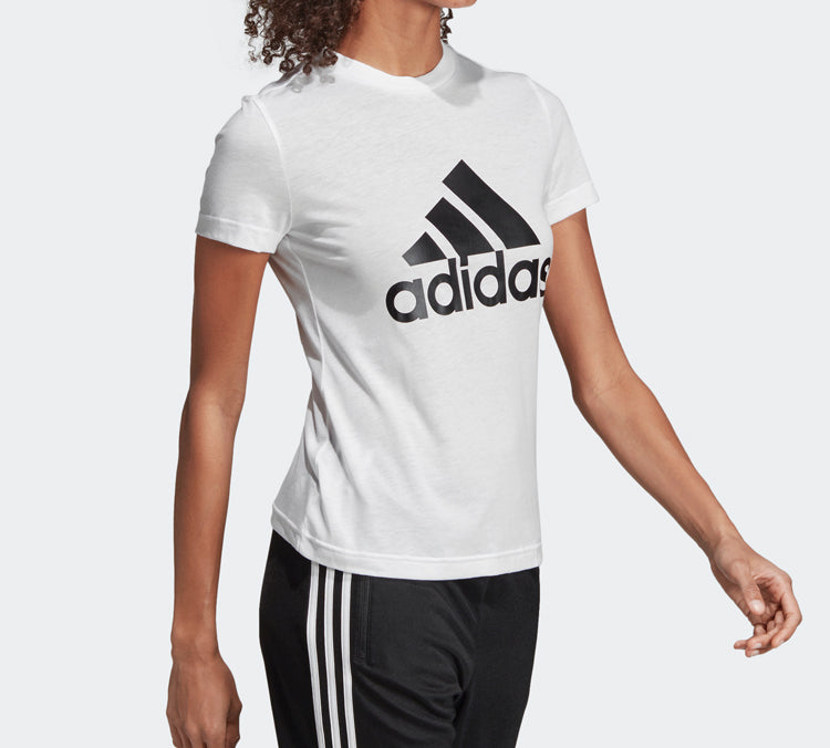(WMNS) adidas Logo Alphabet Printing Sports Short Sleeve White DZ0013