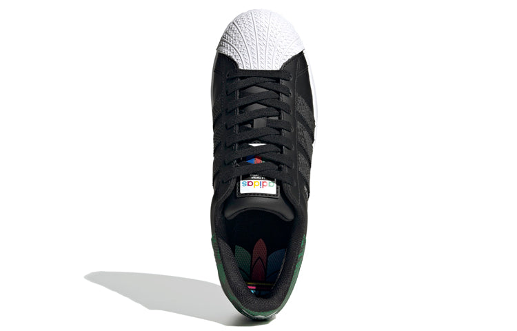 (WMNS) adidas originals Superstar Bold 'Black Green' FW3697