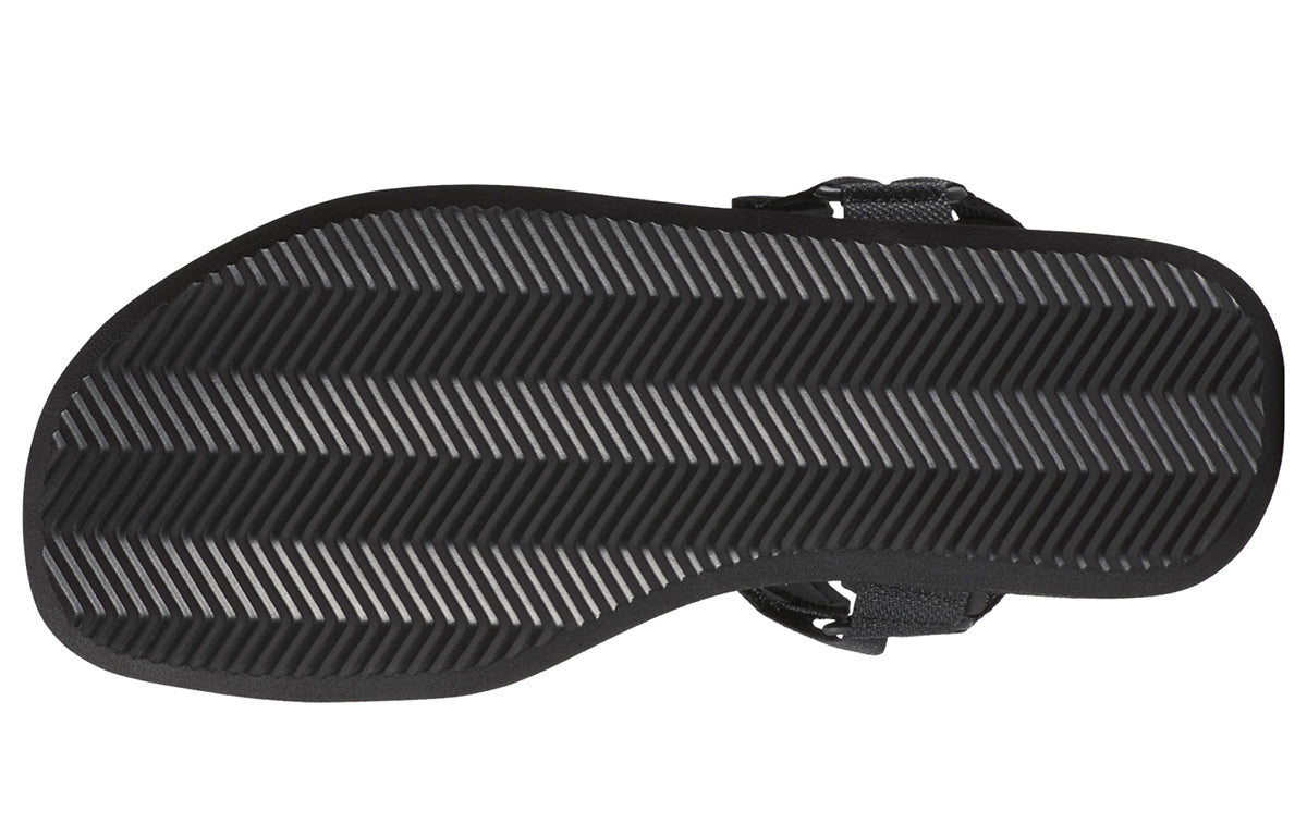 Reebok Expce Wear-Resistant Non-Slip Open Toe Flat Heel Sports Black Sandals CN6480