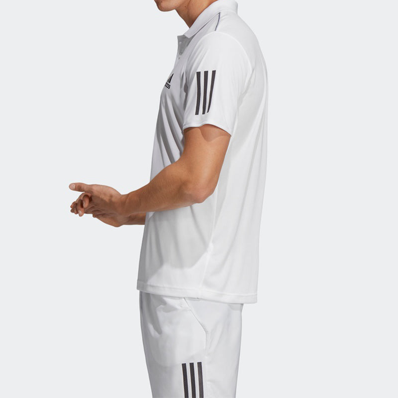 adidas Club 3STR Polo Tennis Sports Polo Shirt White DU0849