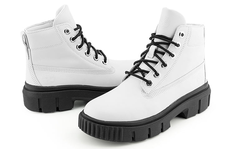 (WMNS) Timberland Greyfield Leather Boots 'White Full Grain' A41ZW-100