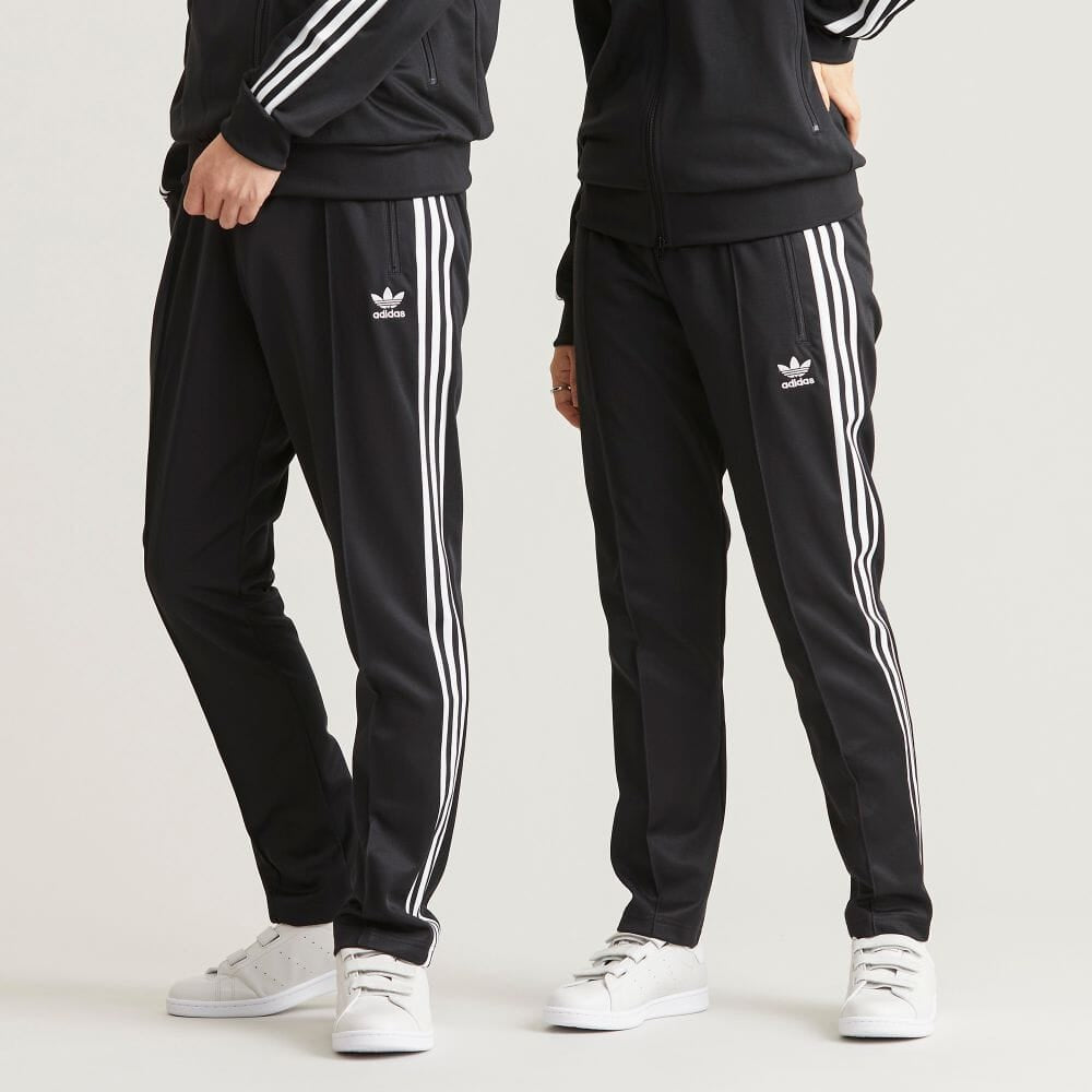 adidas originals Solid Color Stripe Logo Straight Casual Sports Pants/Trousers/Joggers Unisex Black H09115