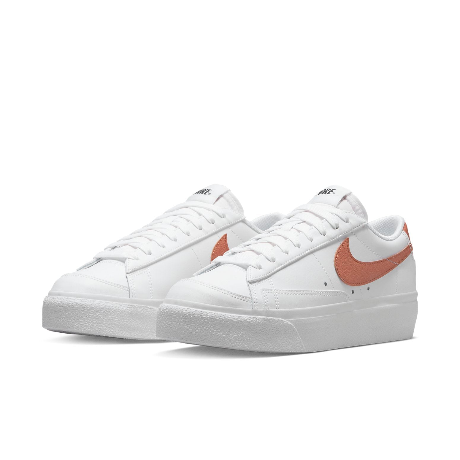 (WMNS) Nike Blazer Low Platform 'White Metallic Copper' DQ7571-100