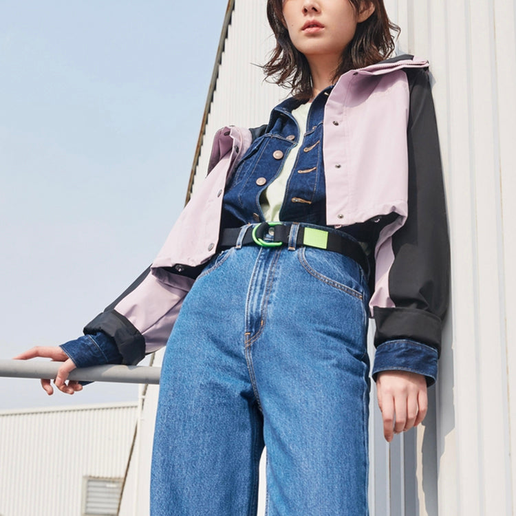 Levis Colorblock hooded Short Jacket Purple 23452-0000