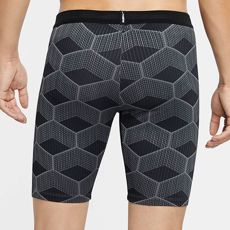 Men's Nike Team Kenya Aeroswift Logo Tight Contrasting Colors Shorts Black CV0374-068