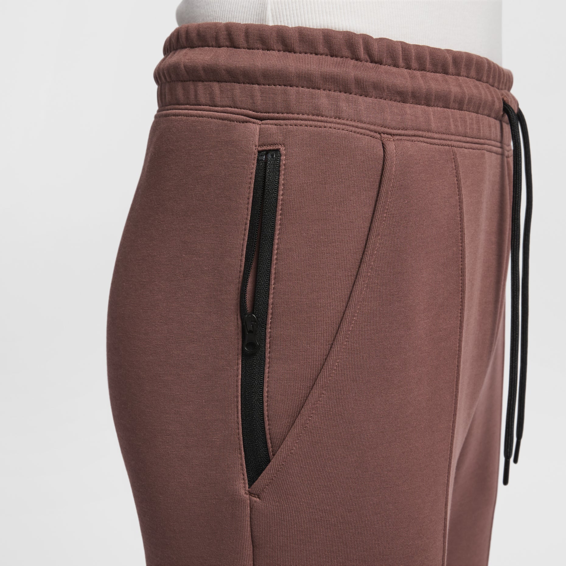 (WMNS) Nike Sportswear Tech Fleece Mid-Rise Joggers Pants 'Red' FB8331-218