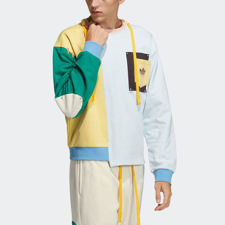 adidas Originals x Melting Sadness Crossover Pullover 'White Yellow Green' HC0348