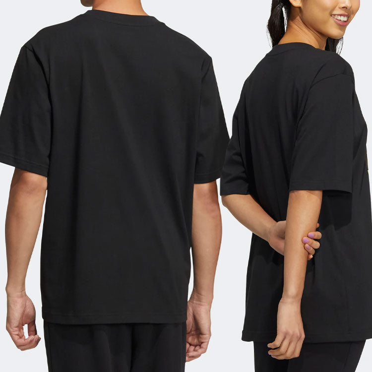 adidas neo M Sw Photo Tee Pattern Printing Athleisure Casual Sports Short Sleeve Couple Style Black HC9744