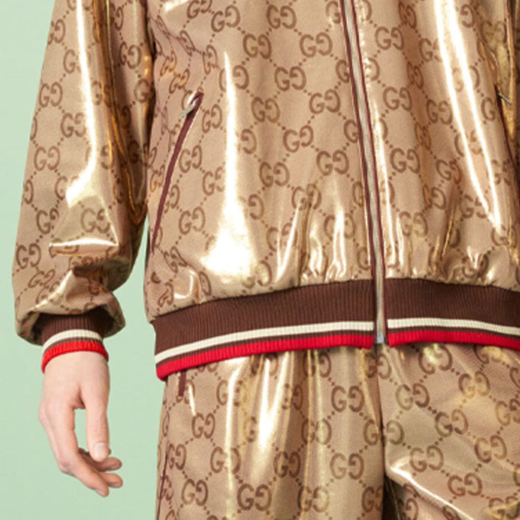 Gucci GG Technical Jersey Zip Jacket 'Gold' 737363-XJFFG-2486